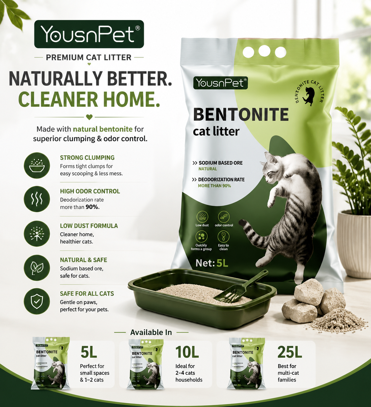 YousnPet Cat Litter Apple - Image 2